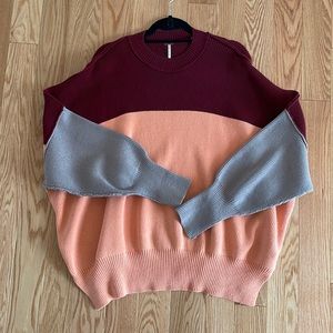Free People color block Easy Street tunic